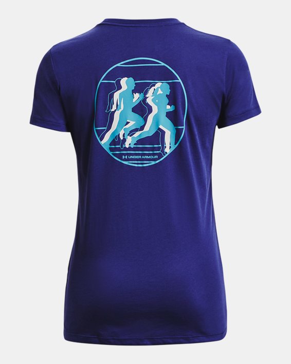 T-shirt à manches courtes UA Join The Club pour femme, Blue, pdpMainDesktop image number 5